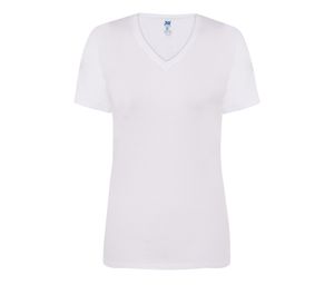 JHK JK158 - Camiseta con cuello de pico para mujer 145 White
