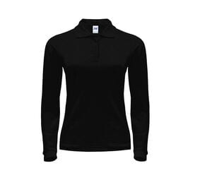 JHK JK216 - Polo de manga larga para mujer 200 Black