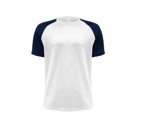 JHK JK905 - 
Camiseta deportiva de beisbol Blanco / Azul marino