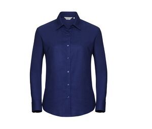 Russell Collection JZ32F - Camisa Manga Larga Easy Care Oxford Bright Royal