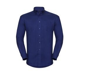 Russell Collection JZ932 - Camisa manga Larga Easy Care Oxford Bright Royal