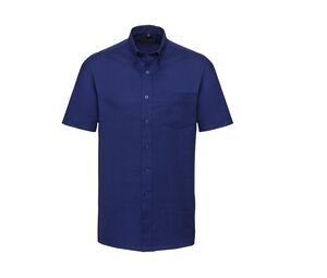 Russell Collection JZ933 - Camisa manga Corta Easy Care Oxford Bright Royal