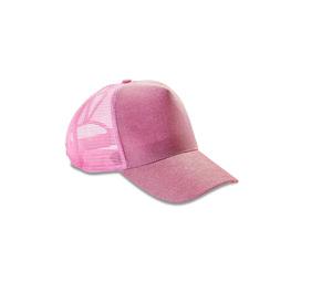 Result RC090 - Gorra americana con lentejuelas Baby Pink