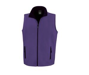 Result RS232 - Chaleco Soft-Shell Printable Para Hombre Purple/ Black