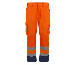 PRO RTX RX760 - Pantalones de alta visibilidad Hv Orange / Navy