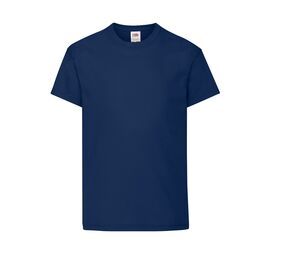 Fruit of the Loom SC1019 - Camiseta de manga corta para niños Azul marino