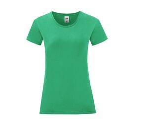 Fruit of the Loom SC151 - Iconic T Mujer Verde pradera
