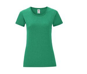 Fruit of the Loom SC151 - Iconic T Mujer Heather Green
