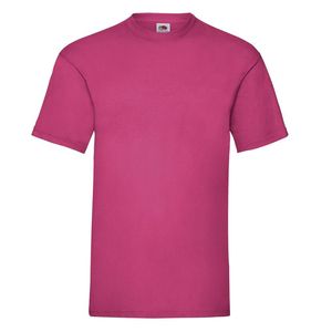 Fruit of the Loom SC230 - Camiseta de Algodón Hombre Fucsia