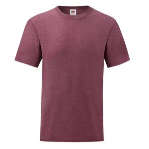 Fruit of the Loom SC230 - Camiseta de Algodón Hombre Heather Burgundy