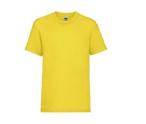 Fruit of the Loom SC231 - Camiseta Niño Manga Corta Yellow
