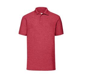 Fruit of the Loom SC280 - Polo con Botones 65/35 Heather Red