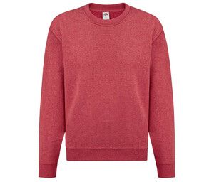 Fruit of the Loom SC351 - Sudadera Set-In Vintage Heather Red