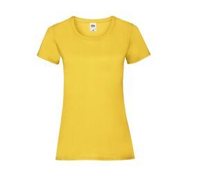Fruit of the Loom SC600 - Camiseta Slim para Mujer Sunflower