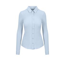 AWDIS SO DENIM SD047 - Camisa micro punto de cosido para mujer Anna AWDIS So Denim SD047 Piscina Azul