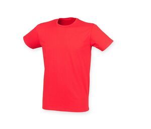 Skinnifit SF121 - Camiseta Feel Good para hombre Bright Red