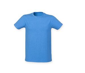 Skinnifit SF121 - Camiseta Feel Good para hombre Heather Blue