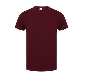 Skinnifit SF121 - Camiseta Feel Good para hombre Burgundy