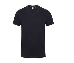 Skinnifit SF122 - Camiseta cuello V Feel Good para hombre Azul marino