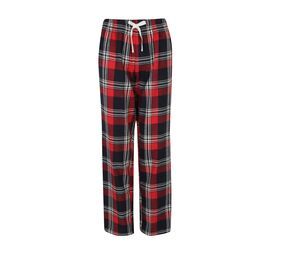 SF Women SK083 - Pantalón de pijama para mujer SK083 Red / Navy Check