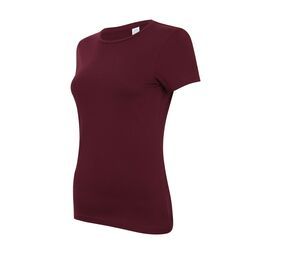 Skinnifit SK121 - Camiseta Feel Good para mujer Burgundy