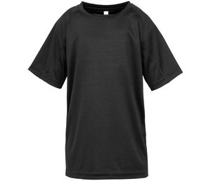 Spiro SP287J - Camiseta transpirable AIRCOOL para Niños Black