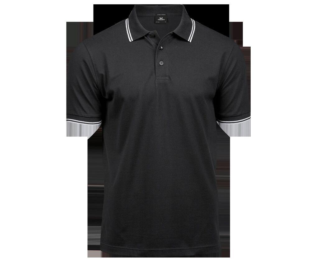 Tee Jays TJ1407 - Polo de Lujo Stretch A Rayas Para Hombre