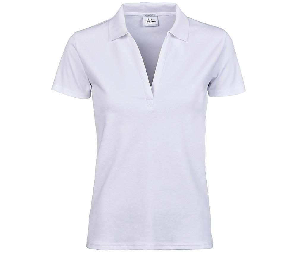 Tee Jays TJ1409 - Polo de Lujo Stretch en Cuello V Para Mujer