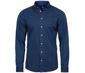 Tee Jays TJ4002 - Camisa Casual De Sarga Para Hombre Indigo