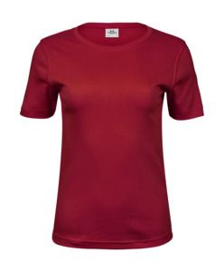 Tee Jays TJ580 - Camiseta Interlock Para Mujer De color rojo oscuro