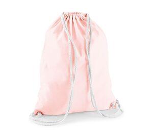 Westford mill WM110 - Bolsa de gimnasio de algodón Cotton Pastel Pink / White