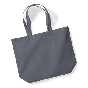 Westford mill WM265 - Maxi bolso de compras en algodón orgánico Graphite Grey