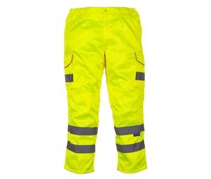Yoko YK018T - Pantalones de trabajo de alta visibilidad Hi Vis Yellow