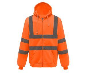 Yoko YKK07 - Sudadera con cremallera de alta visibilidad Hi Vis Orange