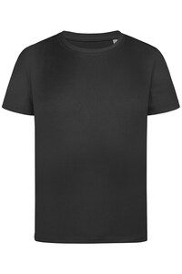Stedman STE8170 - Camiseta Interlock activo seco SS para niños Black Opal