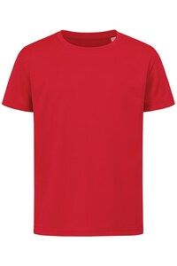 Stedman STE8170 - Camiseta Interlock activo seco SS para niños Crimson Red