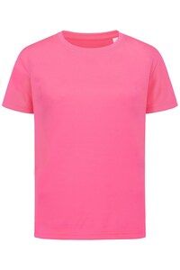 Stedman STE8170 - Camiseta Interlock activo seco SS para niños Sweet Pink