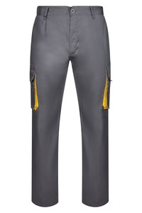 Velilla 103004 - PANTALÓN BICOLOR Grey/Yellow