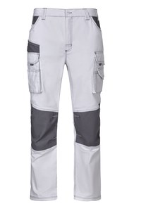 Velilla 103011B - PANTALÓN CANVAS BICOLOR White/Grey