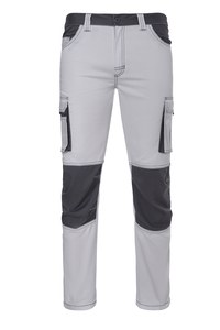 Velilla 103031S - PANTALÓN STRETCH BICOLOR White/Grey