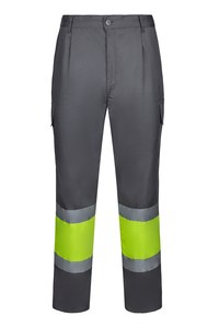 Velilla 303003 - PANTALÓN BICOLOR AV GREY/HI-VIS YELLOW