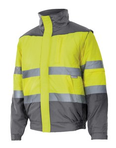 Velilla 161 - CAZADORA BICOLOR AV GREY/HI-VIS YELLOW