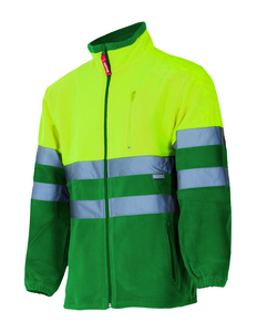 Velilla 183 - CHAQUETA POLAR BICOLOR AV GREEN/HI-VIS YELLOW