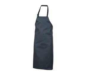 NEWGEN TB101 - Polycotton bib apron with pocket Gris oscuro
