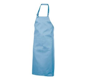 NEWGEN TB101 - Polycotton bib apron with pocket Azul cielo