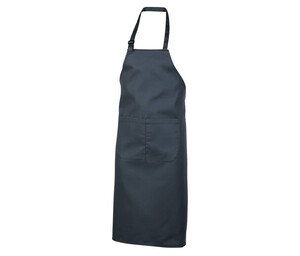 NEWGEN TB201 - Cotton bib apron with pocket Gris oscuro