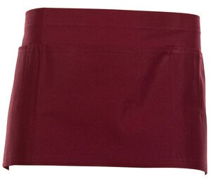 NEWGEN TB202 - Short cotton bartender's apron Burgundy