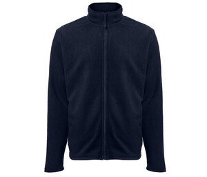 BLACK&MATCH BM700 - Men's zipped fleece jacket Azul marino