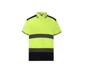 YOKO YK220 - HI-VIS 2-TONE POLO SHIRT Hi Vis Yellow/Navy