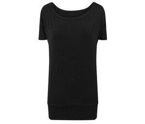 BUILD YOUR BRAND BY040 - Women’s viscose t-shirt Black